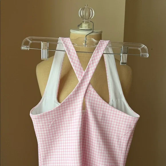 Abercrombie YPB Pink Gingham Sleeveless Tennis Dress - Picture 3 of 5
